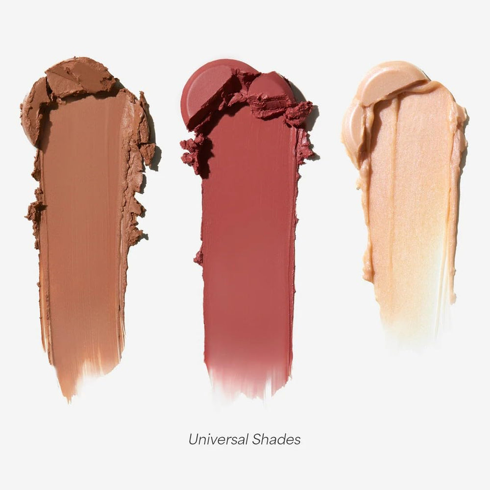 EarthsCure Glow Trio bronzer stick close-up showing warm definition and blendability.