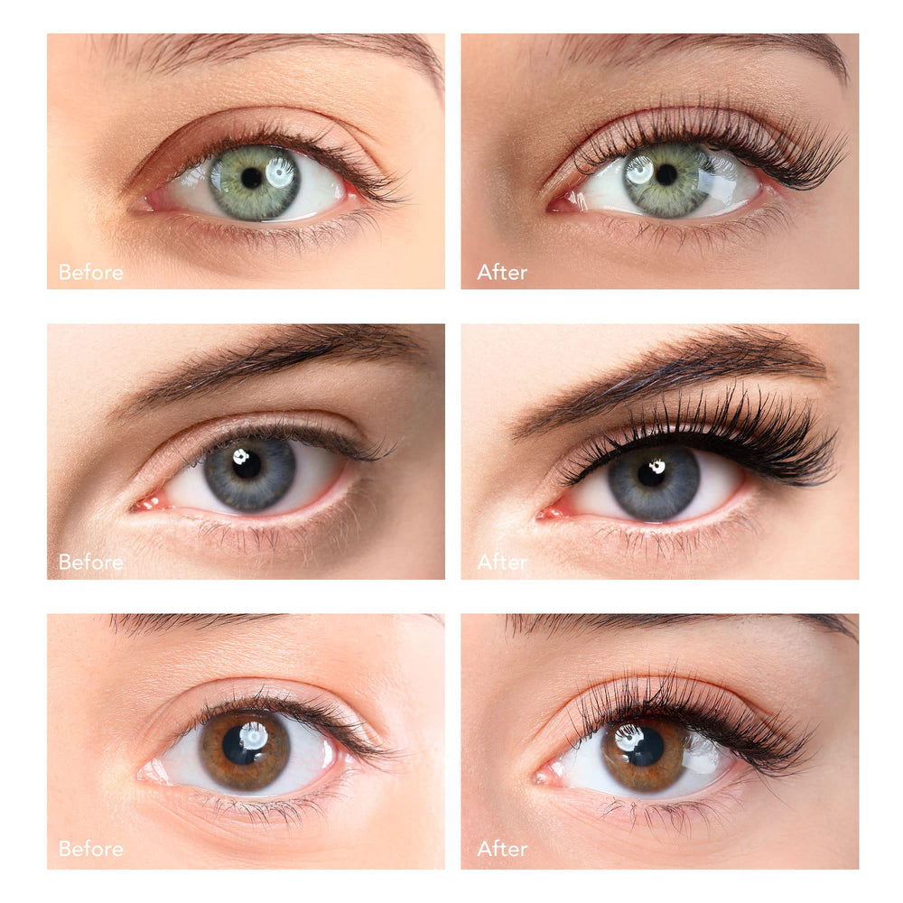 Applying EasBeautyNaturals lashes in 3 seconds for quick upgrade
