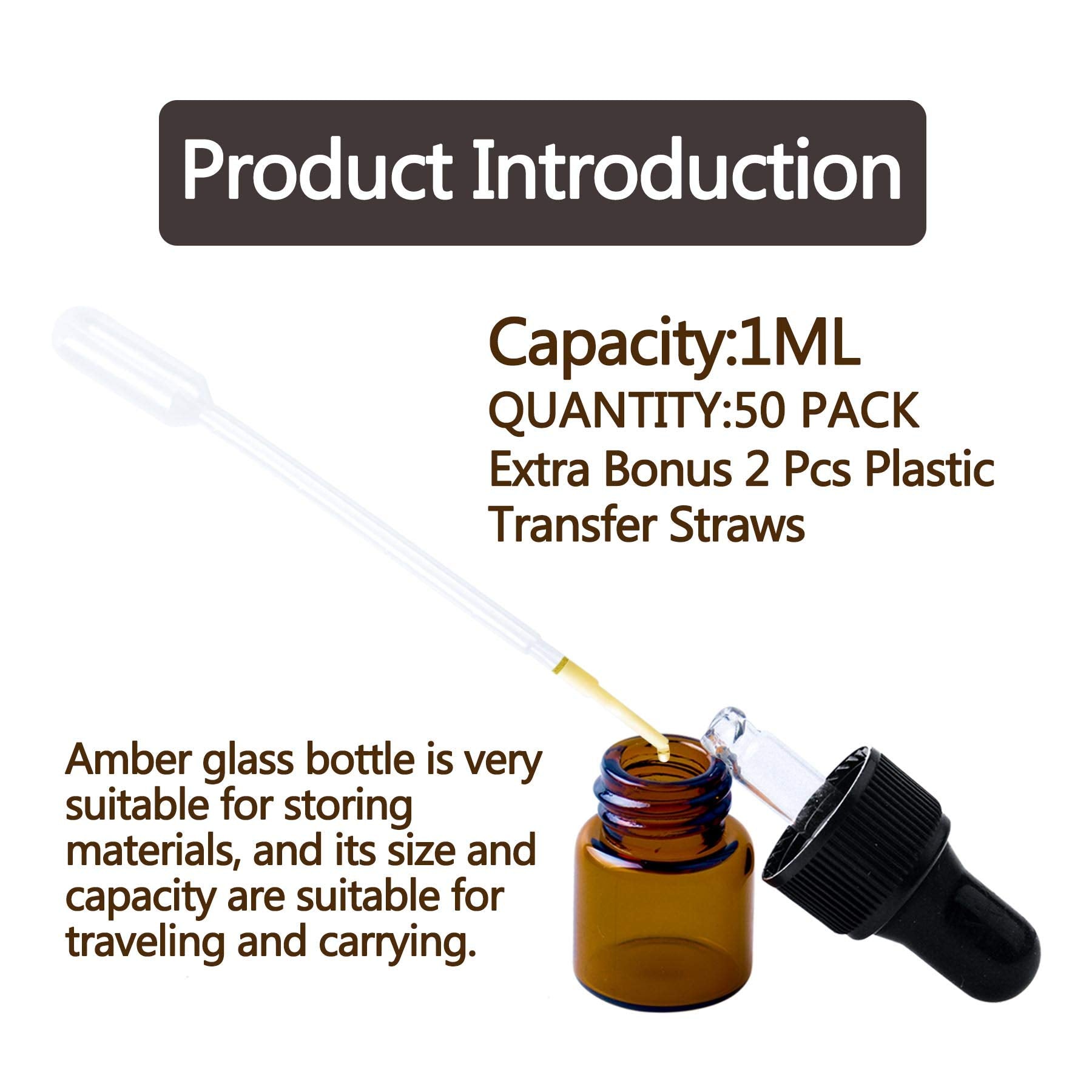 Easeen plastic droppers included for easy dispensing and carry-on convenience