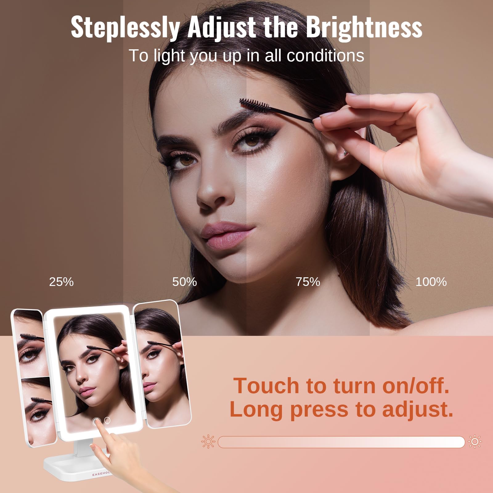 EASEHOLD stepless dimming delivers adjustable brightness from soft to bright