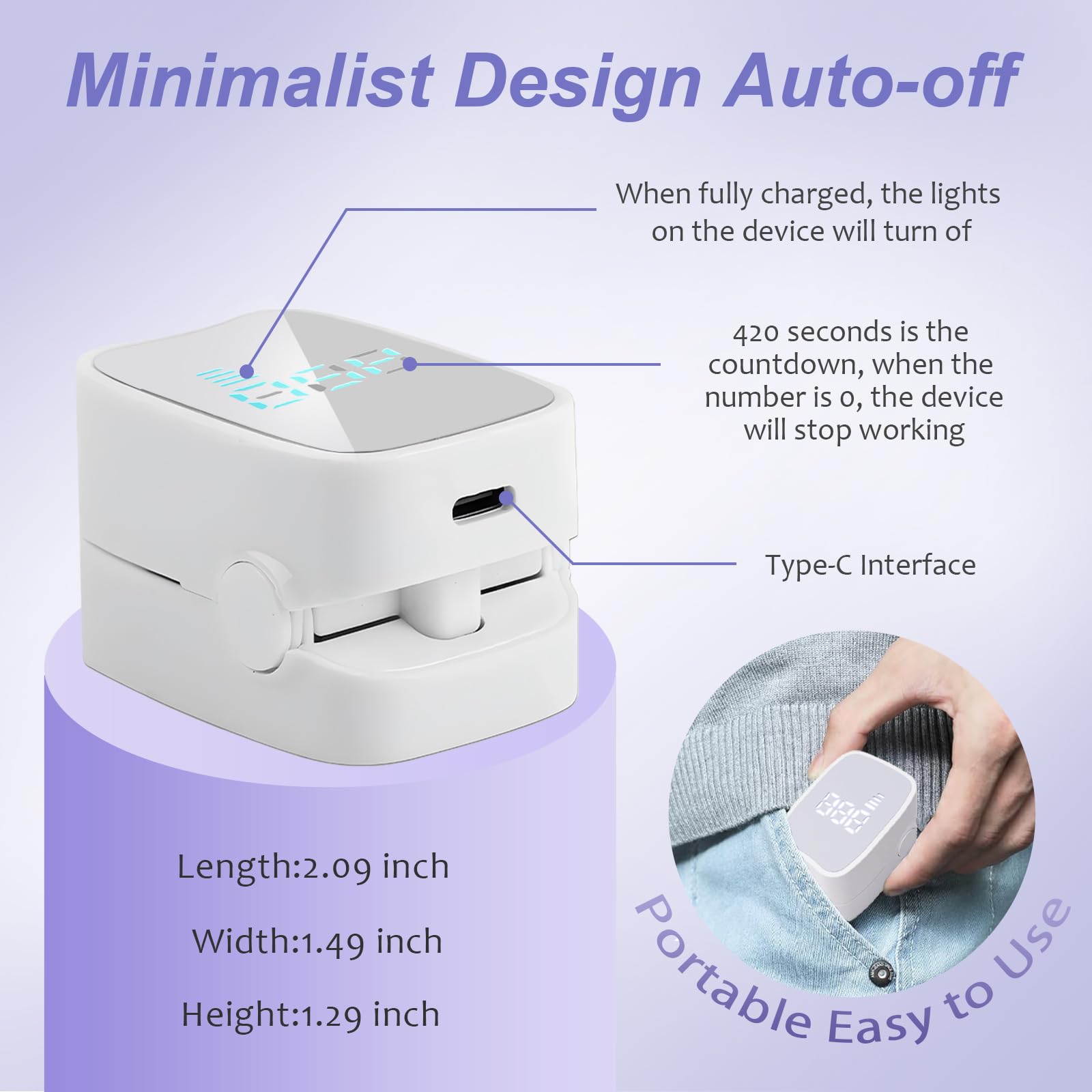 Easheal device charging scene highlights rechargeable power for continuous sessions