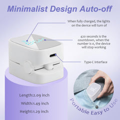 Easheal device charging scene highlights rechargeable power for continuous sessions