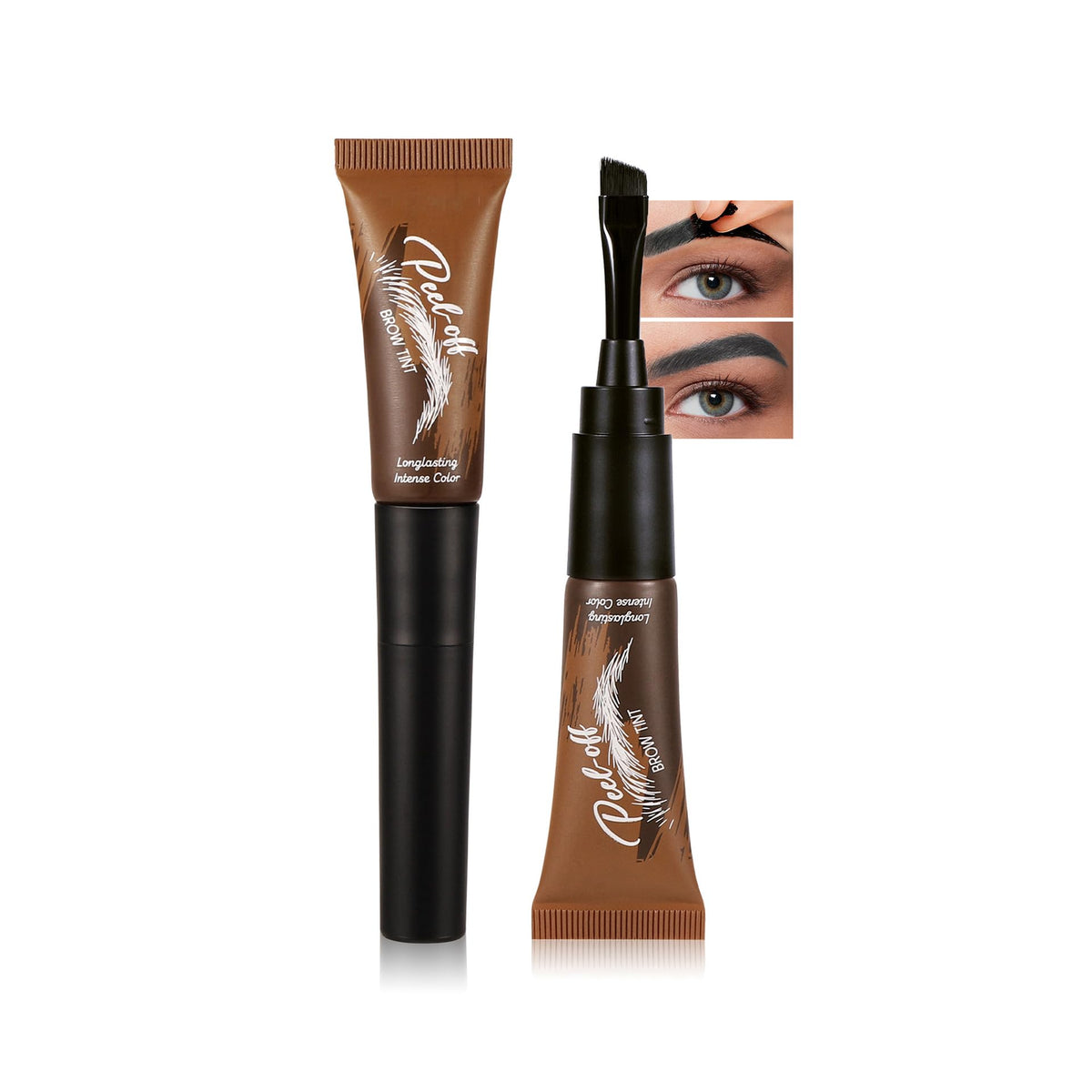 Easilydays Black Tattoo Eyebrow Gel box shows portable brow kit for natural, lasting definition.