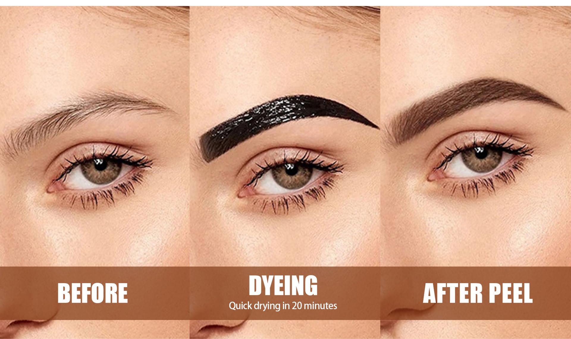 Easilydays brow gel wear duration suggesting up to three days of definition