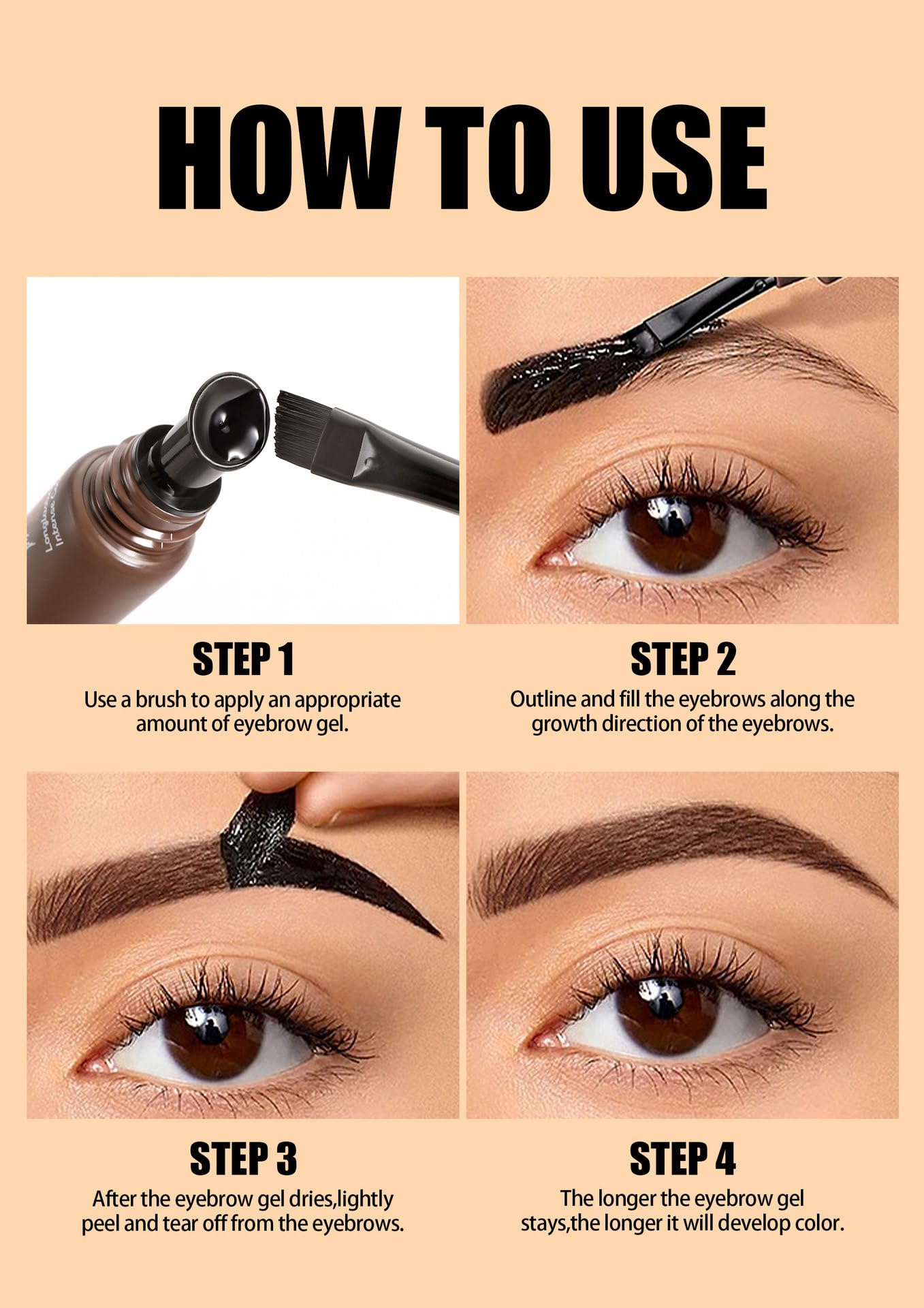 Easilydays peel-off removal demonstrates easy cleanup with makeup remover.
