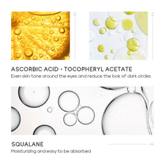 Easilydays Turmeric Under Eye Cream near the eye area highlighting brightness and smoothing.