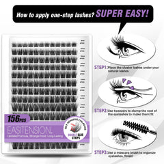 EASITENSION removal-free lashes demonstrate residue-free removal.