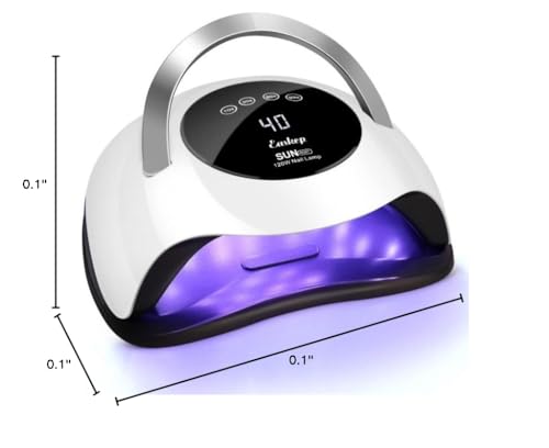 Easkep 120W UV nail lamp in use during home manicure session