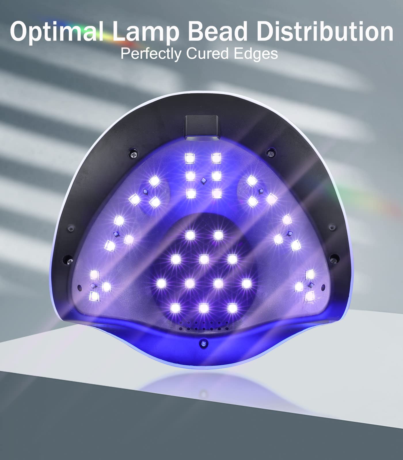 Easkep 120W UV nail lamp with large LCD touchscreen for smooth curing