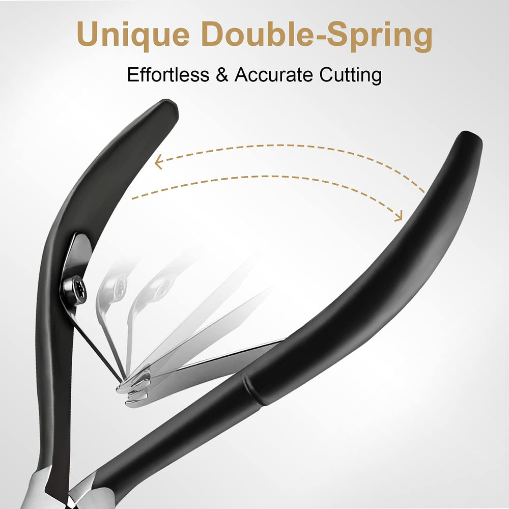 Easkep dual-end cuticle pusher demonstrates efficient removal around nails