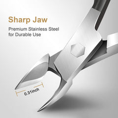 Easkep cuticle trimmer close-up blade shows sharpness for safe trimming