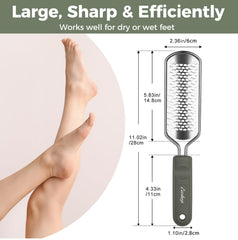 Lima de pies Easkep con perforaciones grandes para limpieza continua.