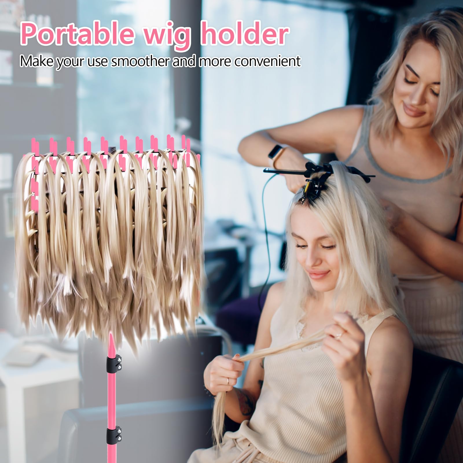 Eastdone included combs and clips help streamline setup during braiding sessions.