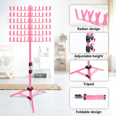 Eastdone height-adjustable braiding rack adapts to sitting or standing braiding positions.