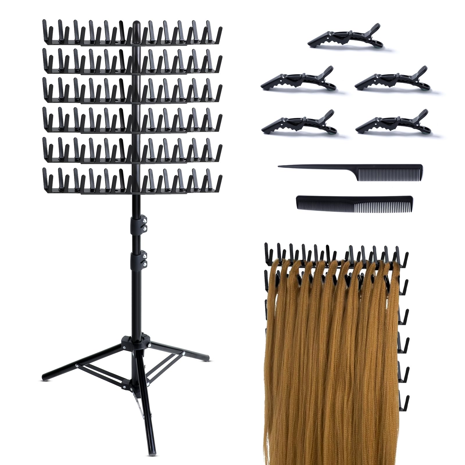 Eastdone braiding rack stand assembly shows sturdy construction for quick setup and portability.