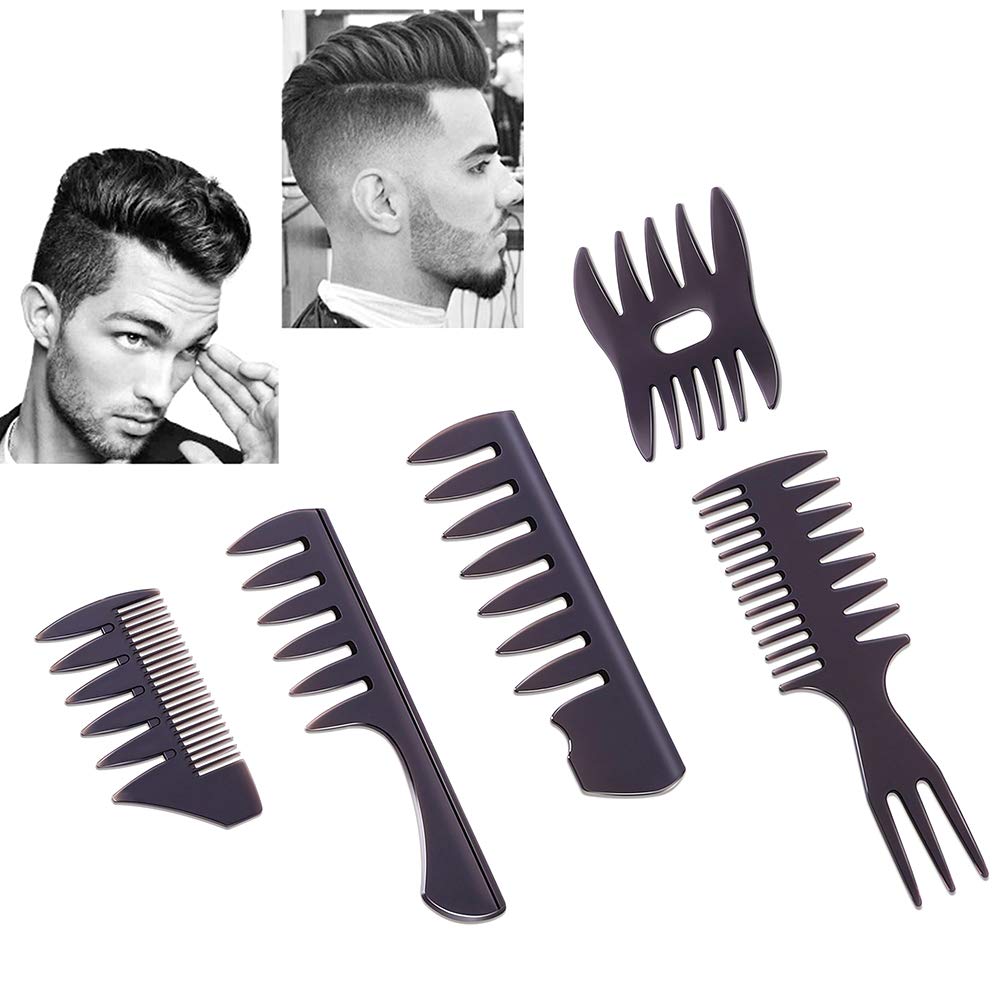 EastyGold 5in1 comb set laid out to show versatile styling options.