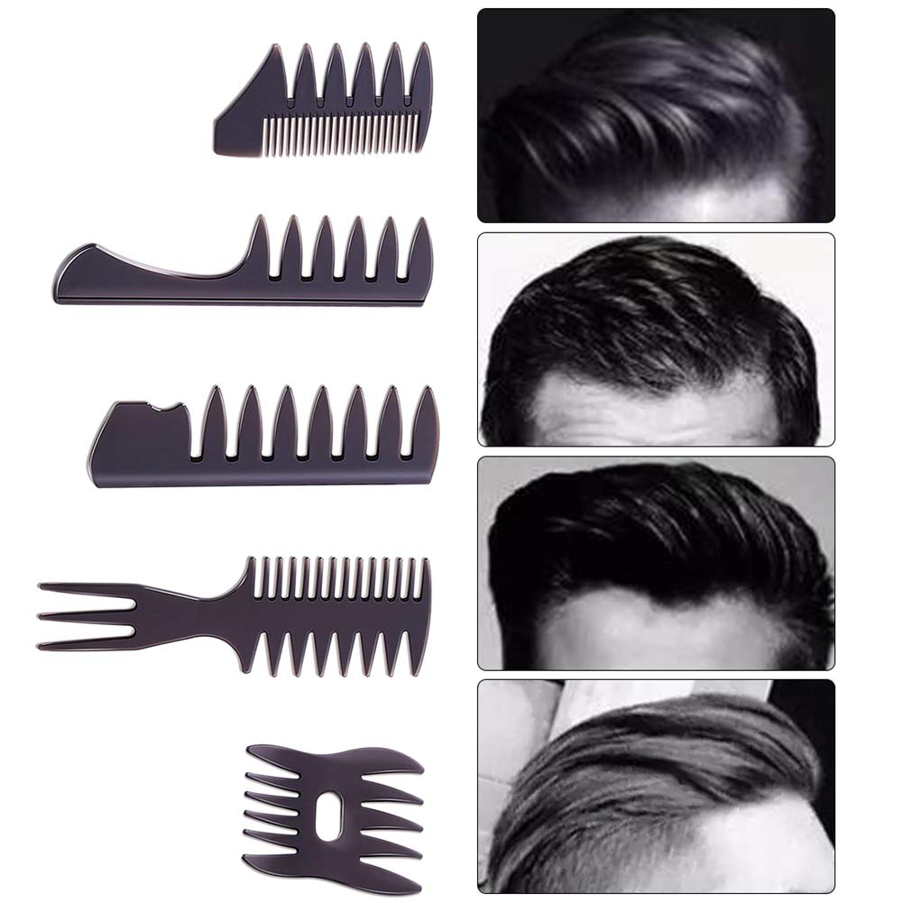 EastyGold long-handle wide-tooth comb held, featuring comfortable grip for precise styling.