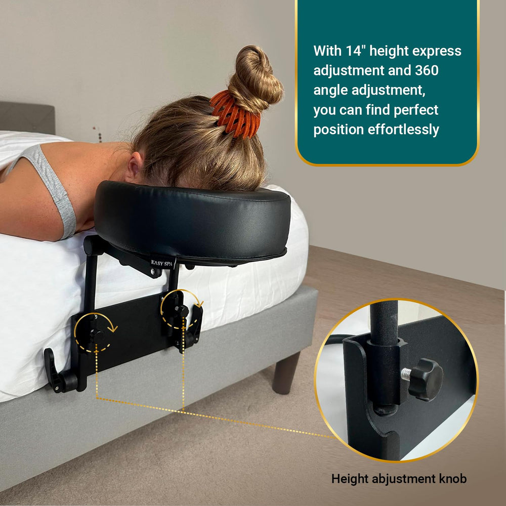 easy-spa metal-frame cradle delivers sturdy support and adjustable angles