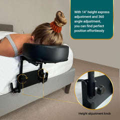 easy-spa metal-frame cradle delivers sturdy support and adjustable angles