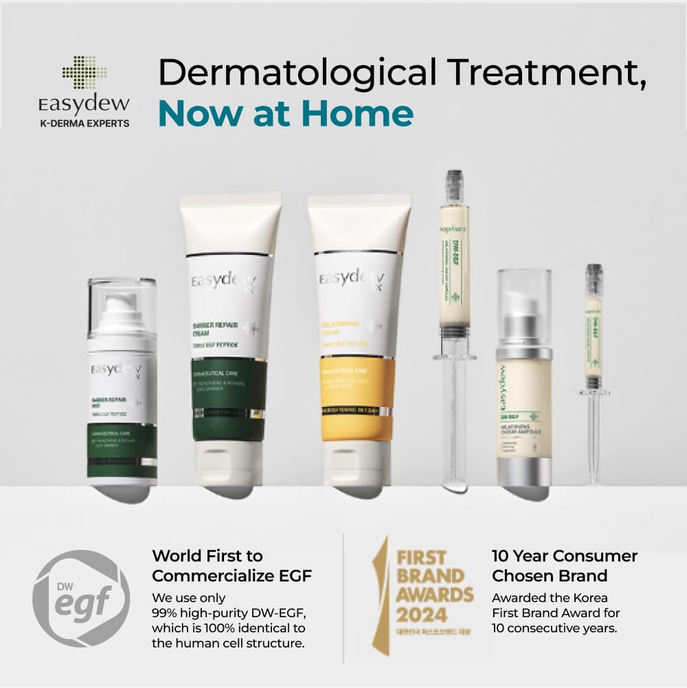 EASYDEW DW-EGF Cream skin glow image conveys refreshed skin.