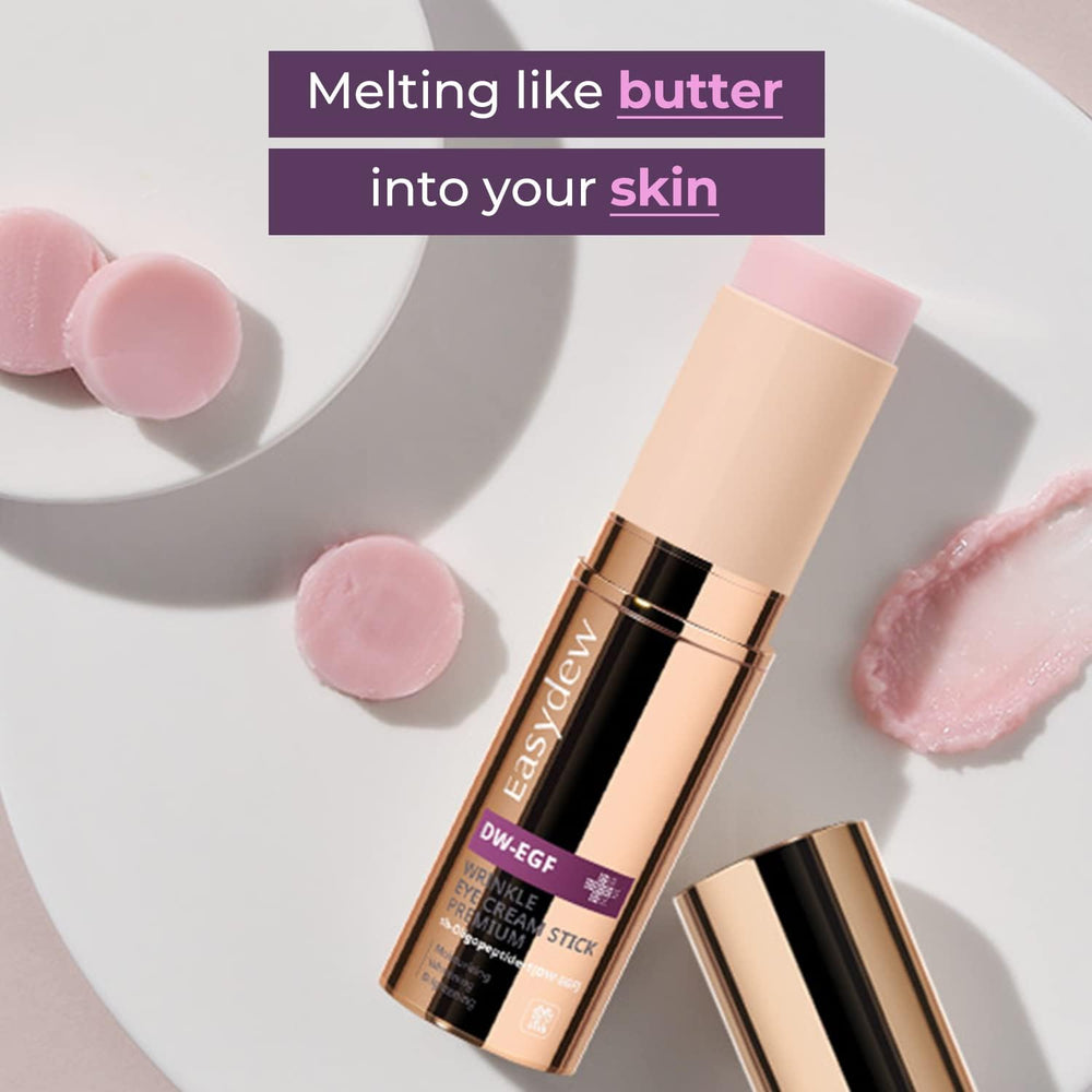 EASYDEW Eye Stick applicator handle enables sanitary, mess-free daily use.