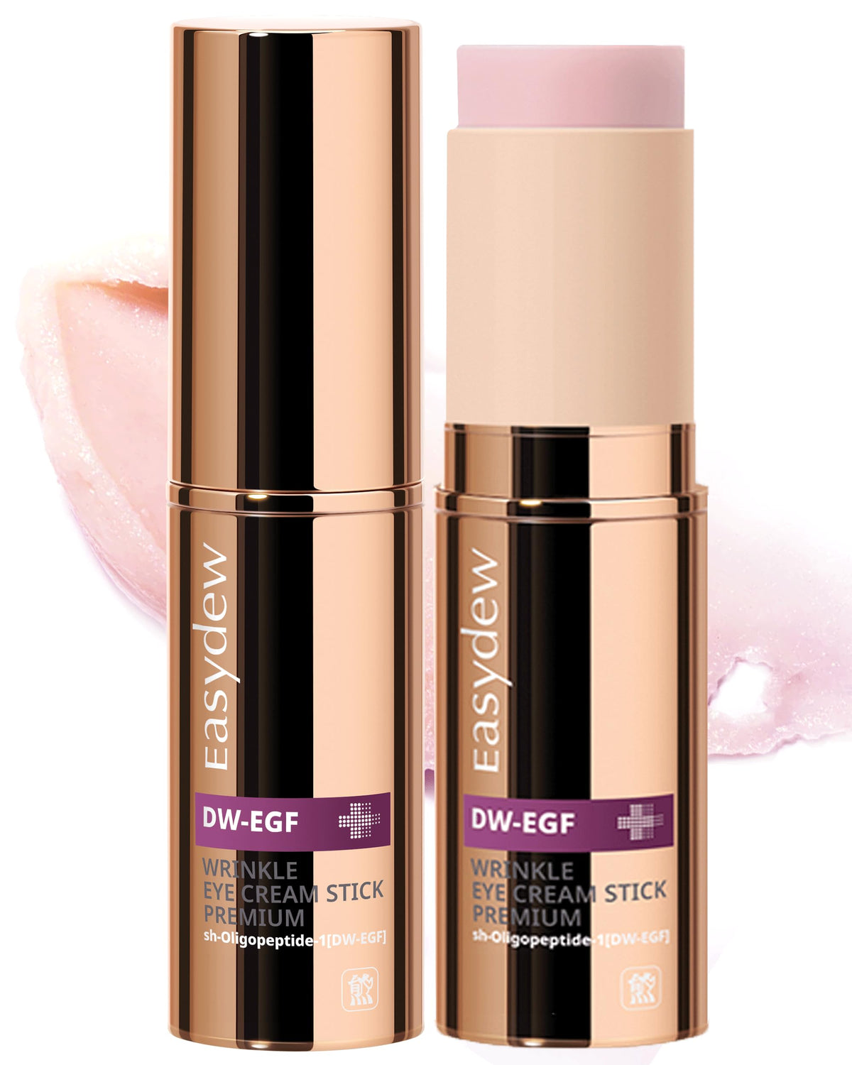 EASYDEW Eye Stick outer packaging for portable eye care on the go.