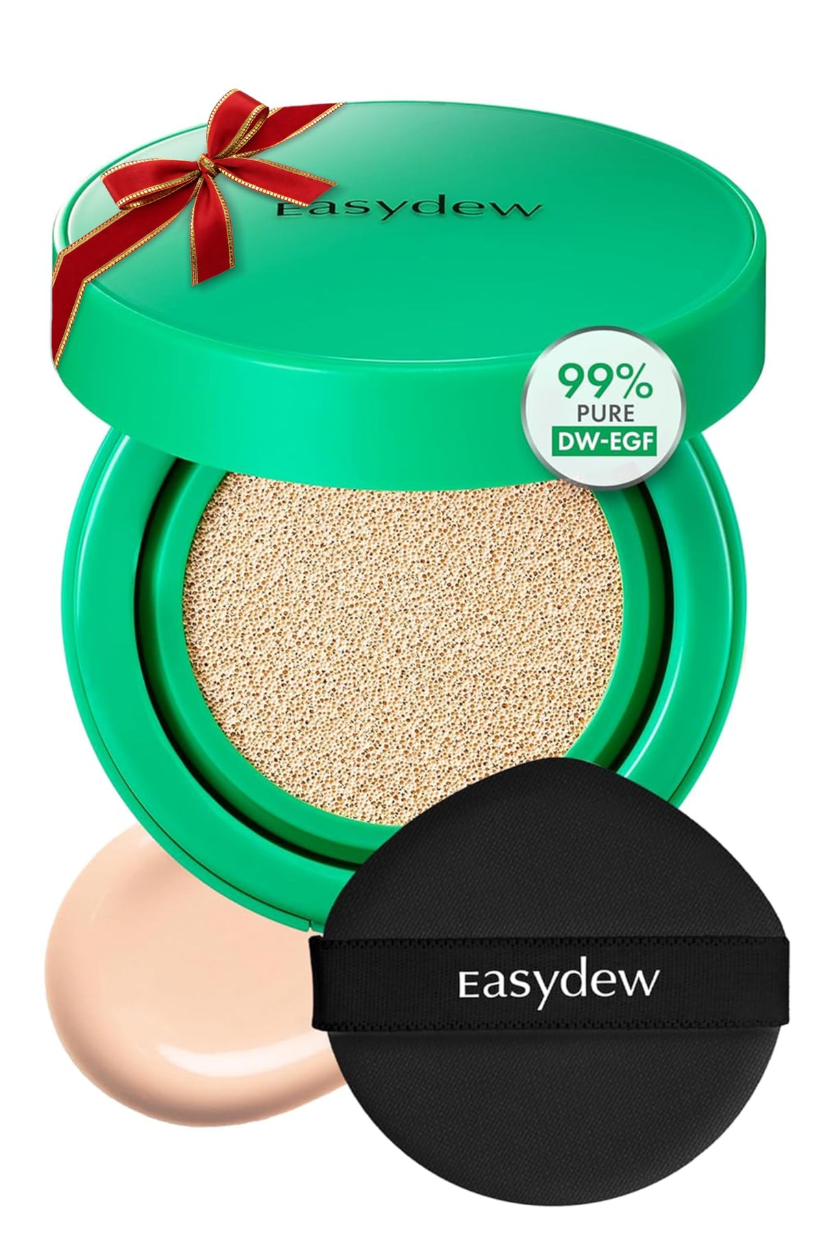 EASYDEW Mela B Cushion packaging is travel-ready for daily use.