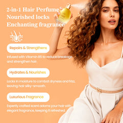EASYWELL spray on hair image highlighting quick refresh