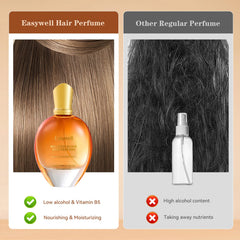EASYWELL leave-in conditioner spray close-up shows easy application and light conditioning.