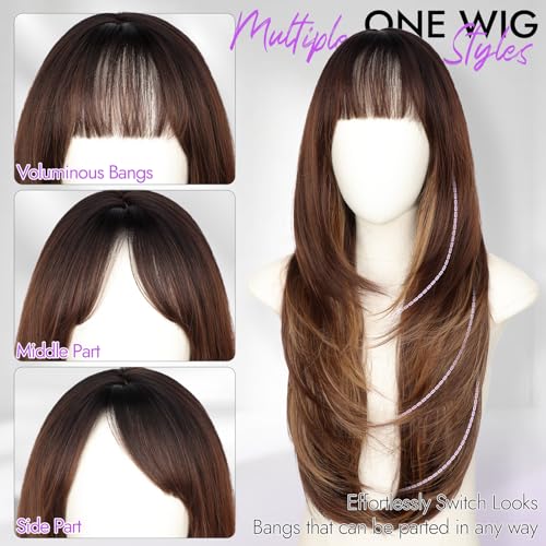 Eawwii ready-to-wear wig on model suitable for daily wear and events
