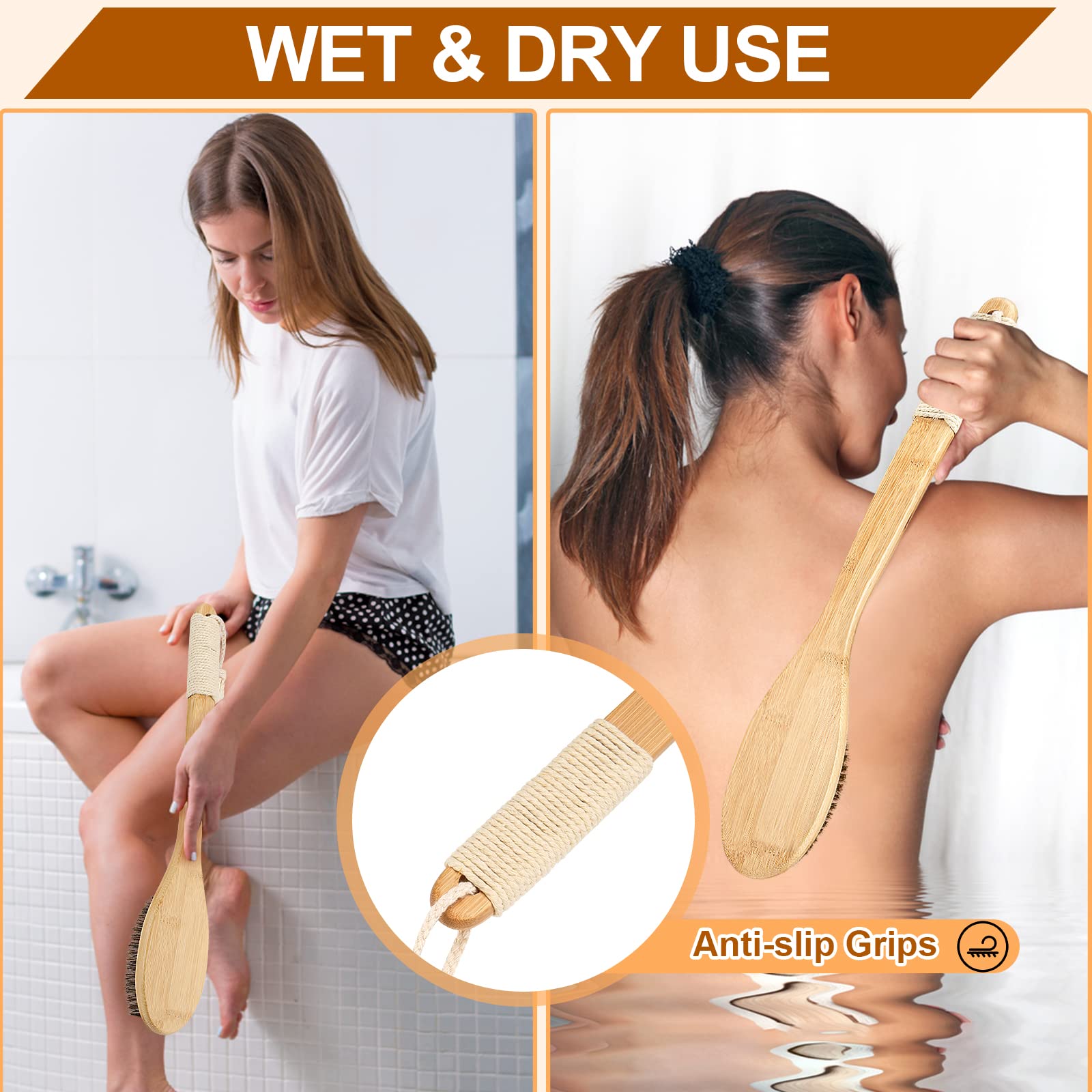 eaxun long-reach back brush lets you clean hard-to-reach areas easily