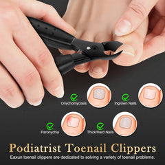 Eaxun wide-opening fingernail clipper eases thick-nail access