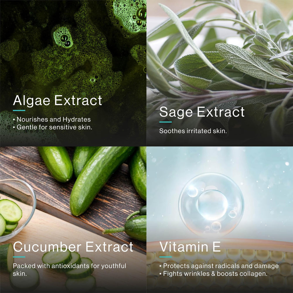 eb5 Aha Toner sage extract highlight supports skin vitality.