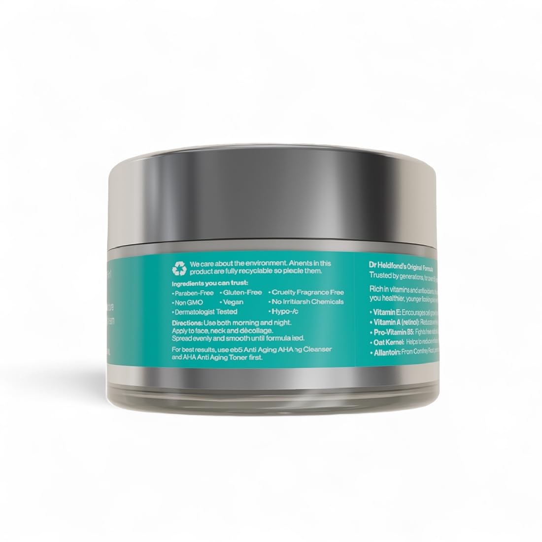 eb5 Intense Moisture Cream cruelty-free icon indicates ethical skincare choice