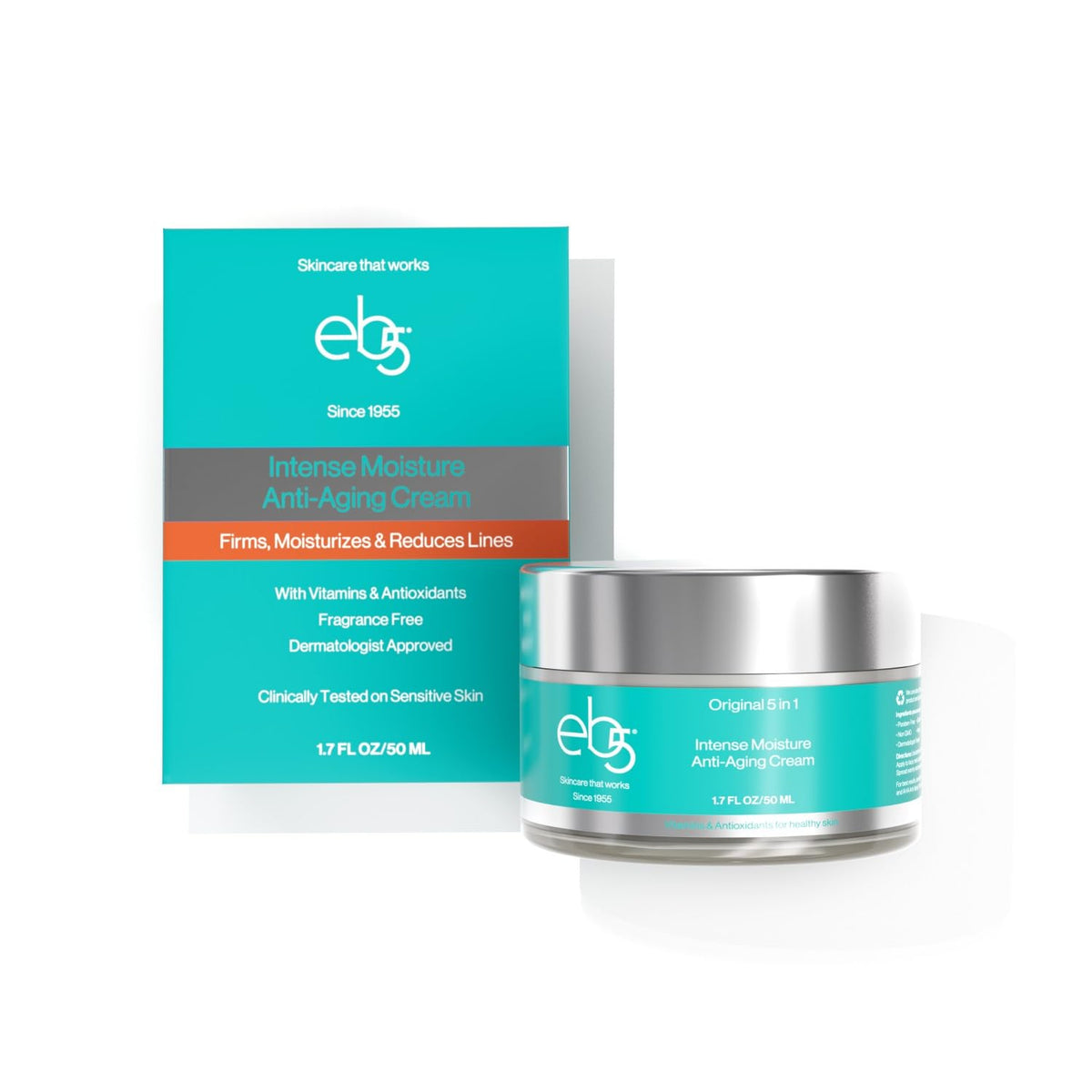 eb5 intense moisture cream jar shows rich texture for long-lasting hydration