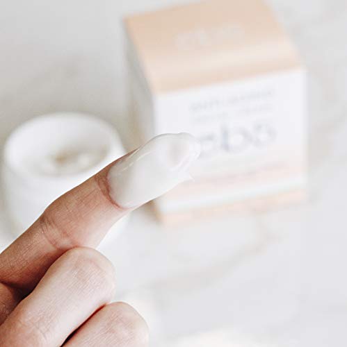 eb5 lightweight hydration cream texture spread on skin closeup benefits