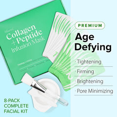 Ebanel Collagen Peptides Mask activator sachets enable on-the-spot tightening activation