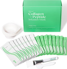 Ebanel Collagen Peptides Mask powder sachets ready for fresh-mix lifting prep