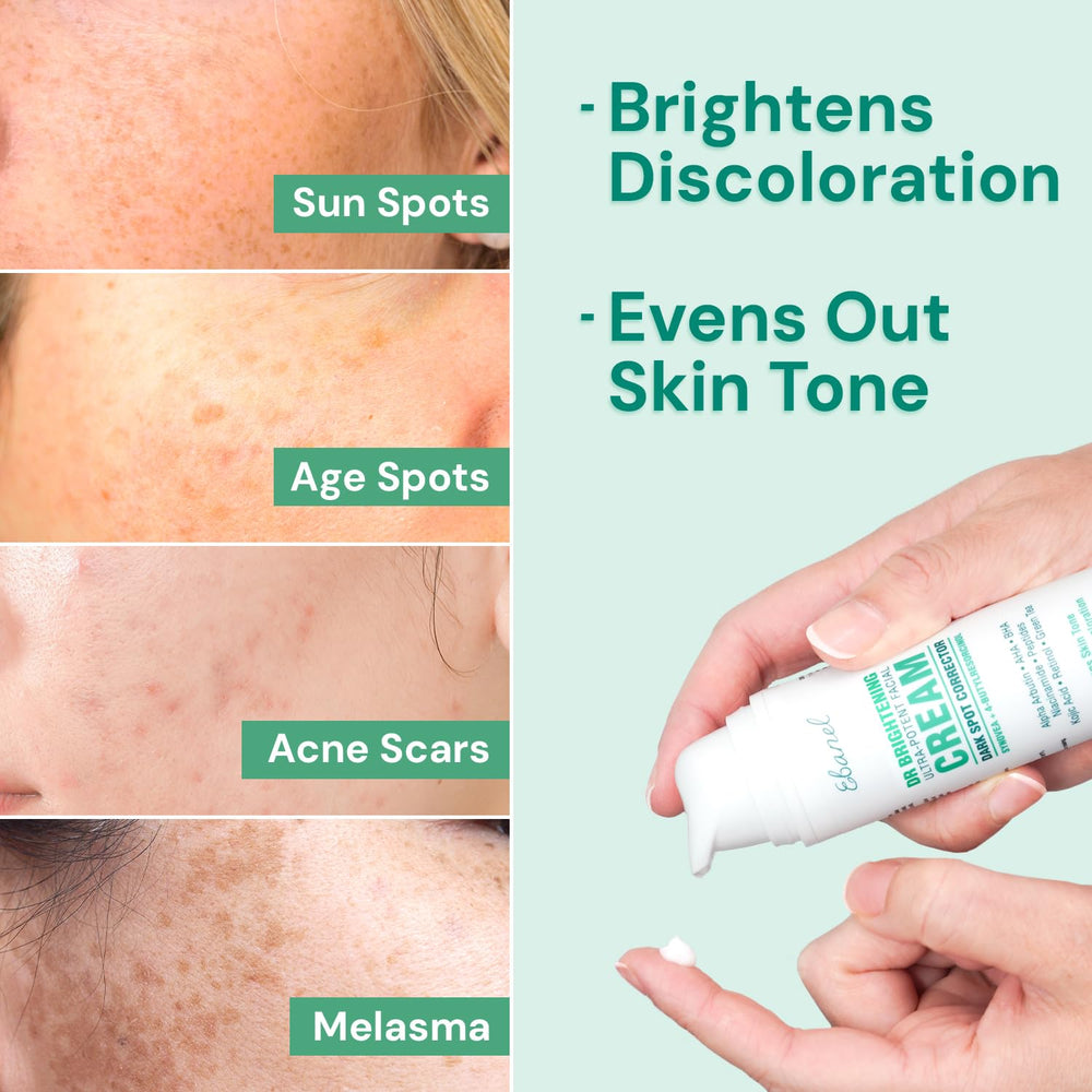 Ebanel Dark Spot Remover on hands and elbows for multi-area brightening