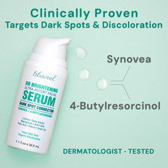 Ebanel dark spot serum on hand demonstrates easy layering under makeup for daily skincare