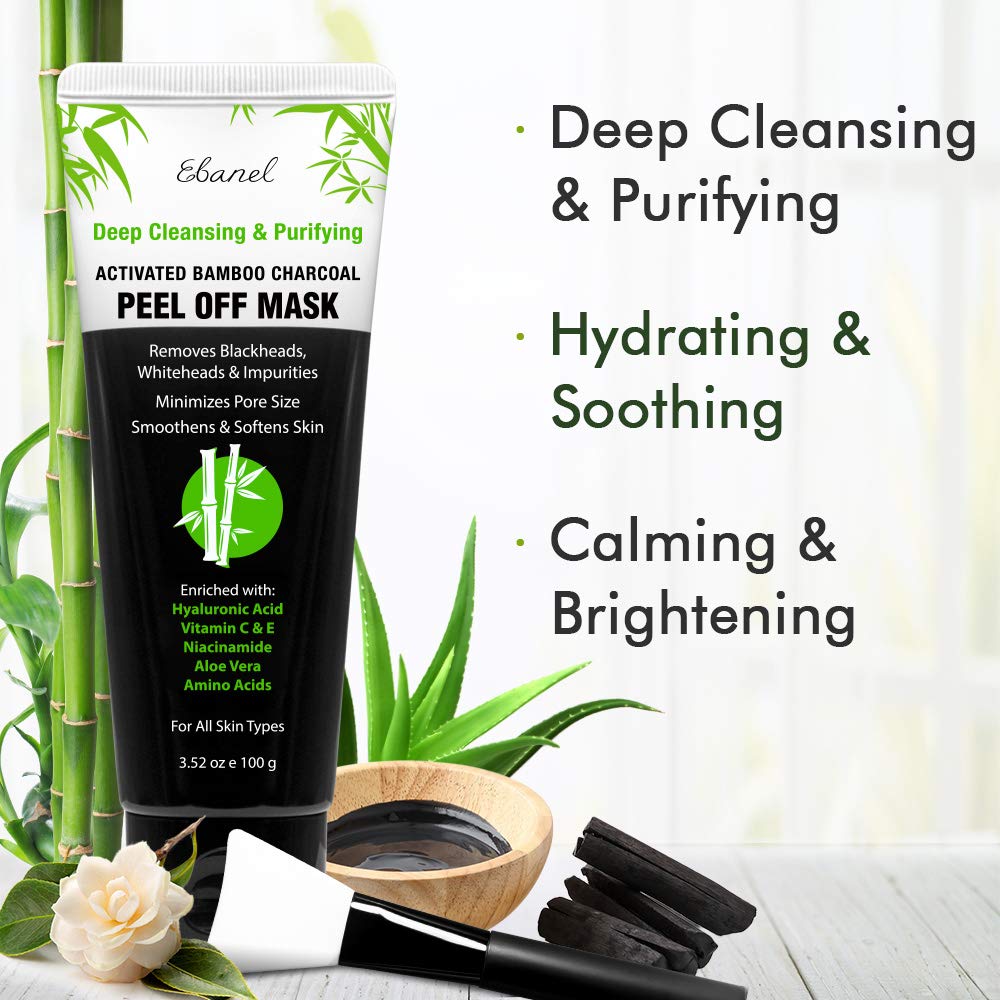 Ebanel deep pore cleansing mask closeup highlights charcoal extraction for clearer skin
