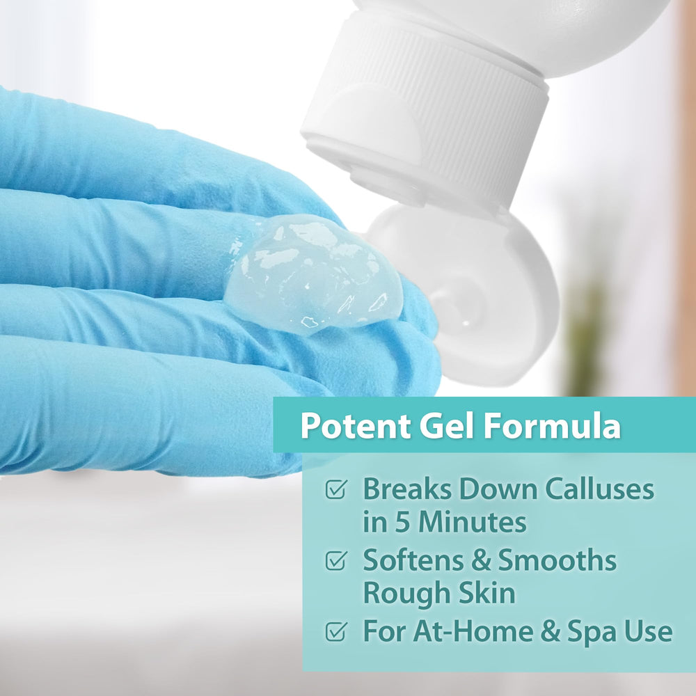 Ebanel rinsed feet and foot file showing easier removal of softened dead skin