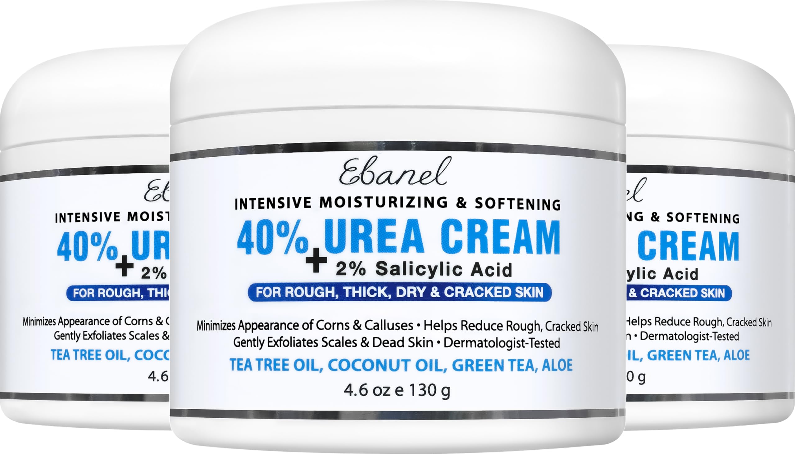 Ebanel urea 40% foot cream in action for moisturized, protected feet