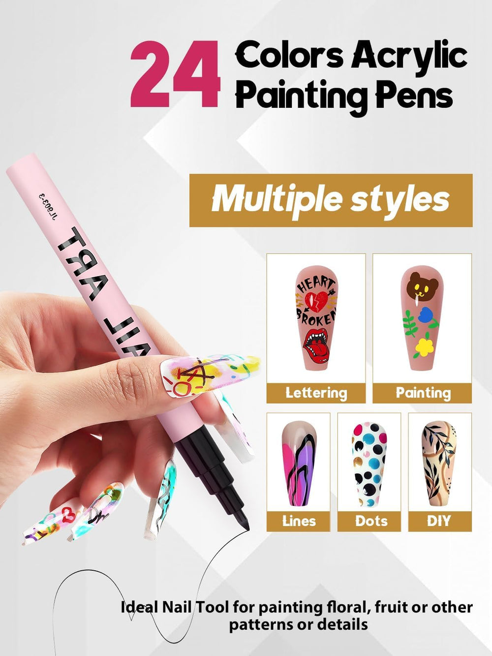EBANKU 0.7mm tip close-up highlights precise detailing for patterns and lines