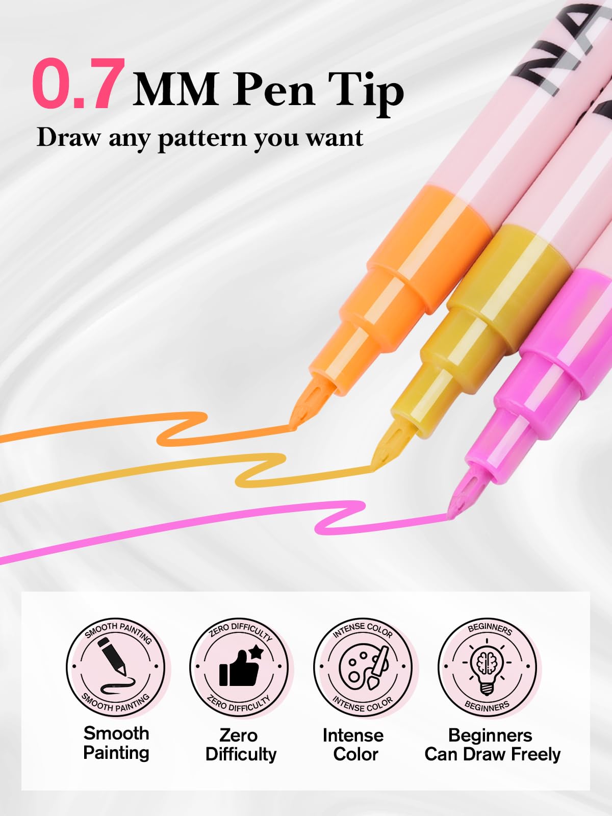 EBANKU nails look great at home or in the salon with these pens.
