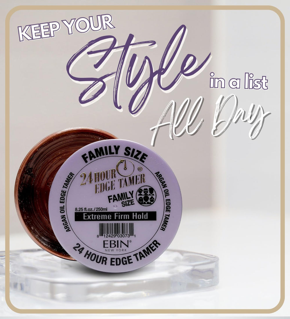 EBIN NEW YORK 24 Hour Edge Tamer no-flake residue signals a clean finish