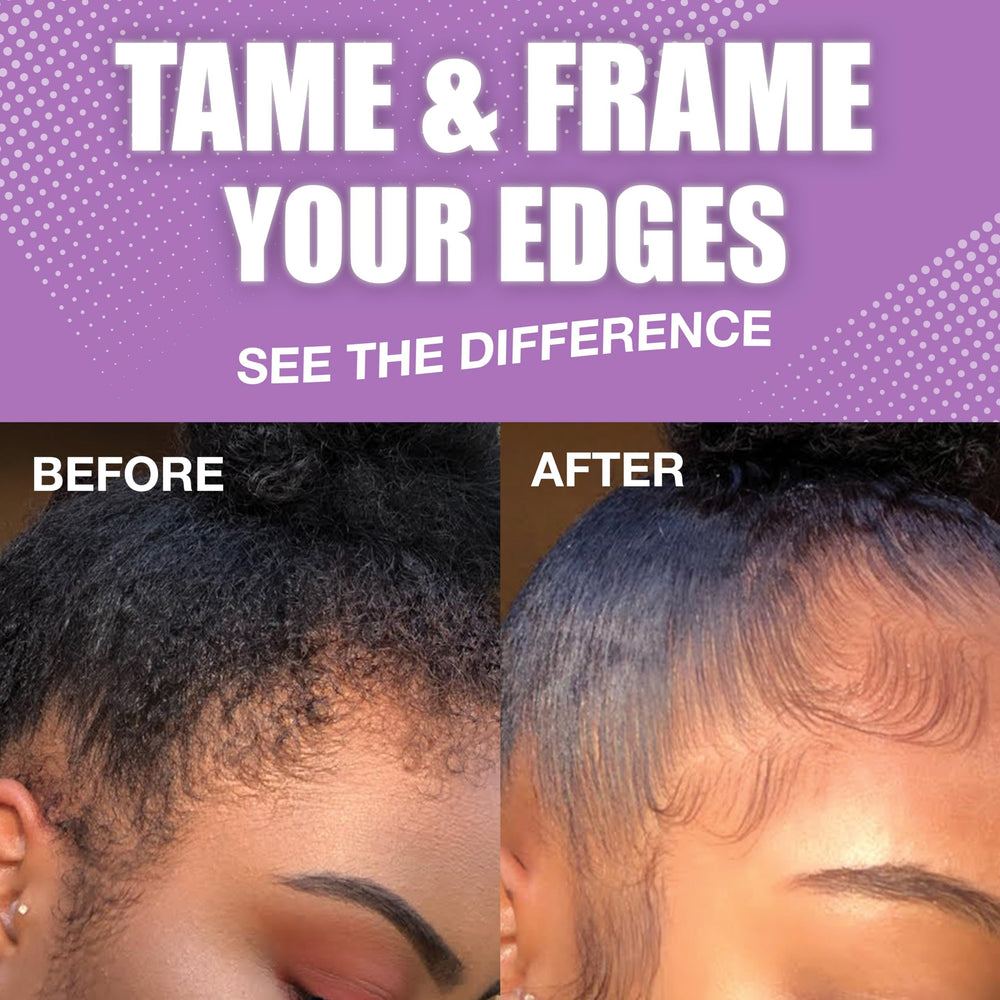EBIN NEW YORK edge tamer controls flyaways for defined braids.