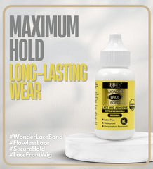EBIN NEW YORK Wonder Lace Bond Wig Adhesive bottle shows easy-to-use packaging for convenient prep