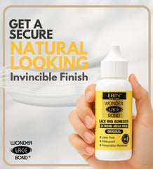 EBIN NEW YORK Wonder Lace Bond Wig Adhesive dries clear for natural, seamless lace-front blending