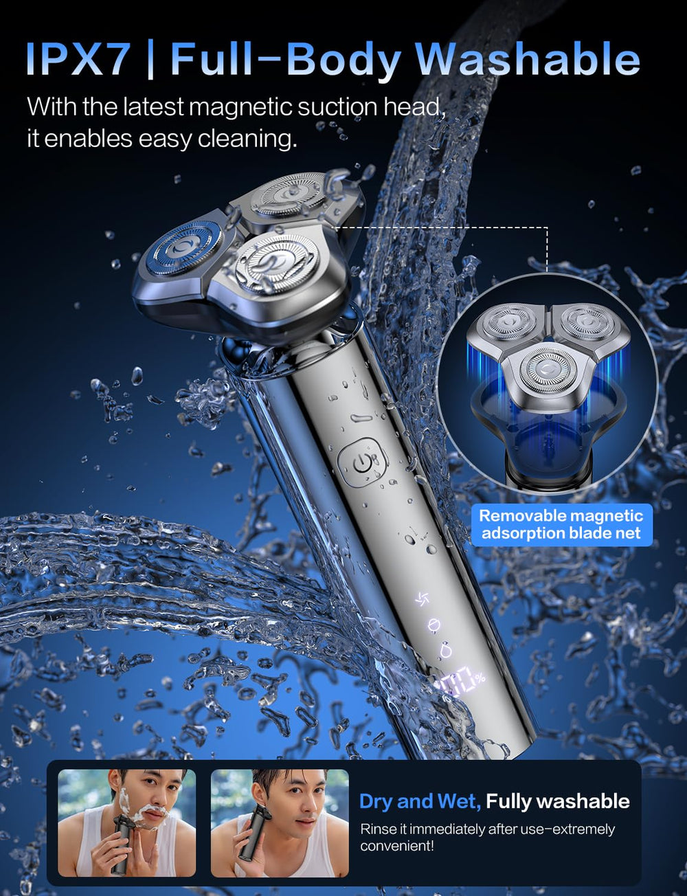 eboboin electric razor matte black UV finish combines durability and style